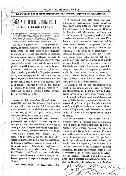 L'esploratore giornale di viaggi e di geografia commerciale