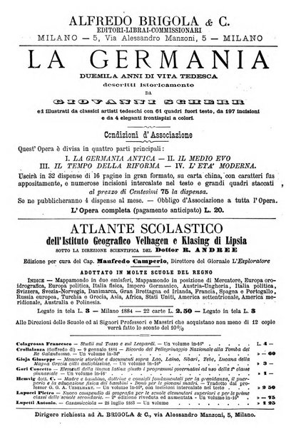 L'esploratore giornale di viaggi e di geografia commerciale