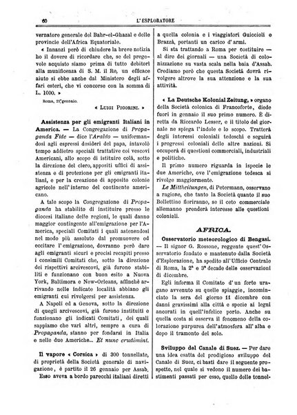 L'esploratore giornale di viaggi e di geografia commerciale