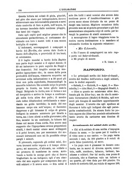 L'esploratore giornale di viaggi e di geografia commerciale