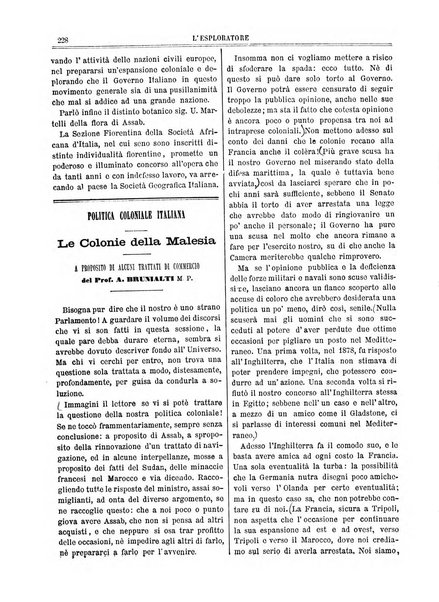 L'esploratore giornale di viaggi e di geografia commerciale