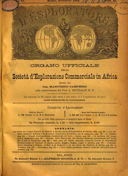 L'esploratore giornale di viaggi e di geografia commerciale