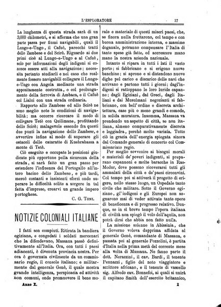 L'esploratore giornale di viaggi e di geografia commerciale