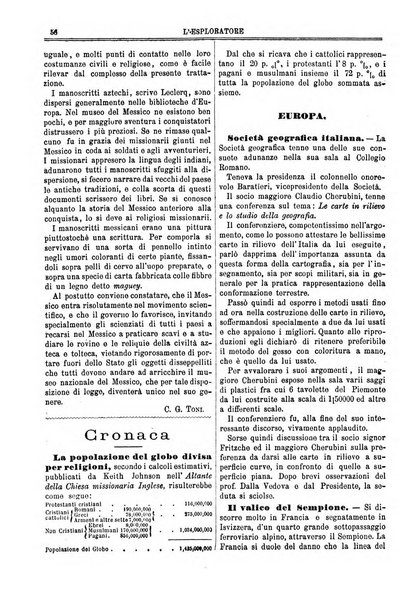 L'esploratore giornale di viaggi e di geografia commerciale