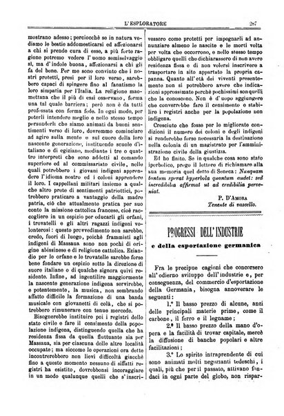 L'esploratore giornale di viaggi e di geografia commerciale