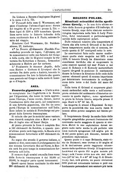 L'esploratore giornale di viaggi e di geografia commerciale