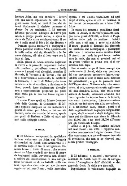 L'esploratore giornale di viaggi e di geografia commerciale