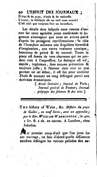 L'esprit des journaux françois et étrangers