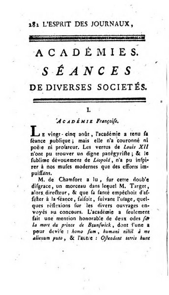 L'esprit des journaux françois et étrangers