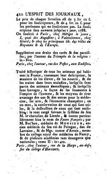 L'esprit des journaux françois et étrangers