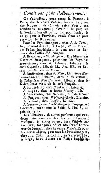 L'esprit des journaux françois et étrangers