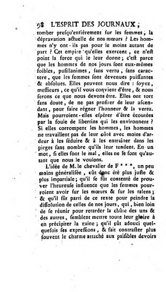 L'esprit des journaux françois et étrangers