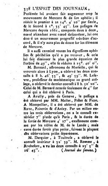 L'esprit des journaux françois et étrangers