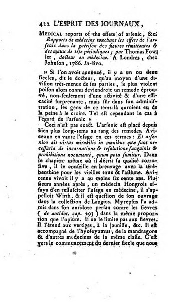 L'esprit des journaux françois et étrangers