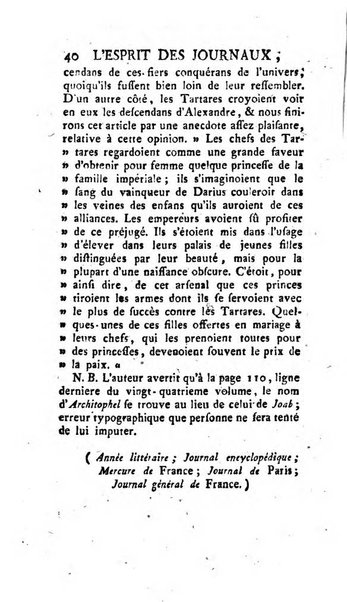 L'esprit des journaux françois et étrangers