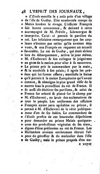 L'esprit des journaux françois et étrangers