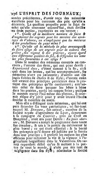 L'esprit des journaux françois et étrangers