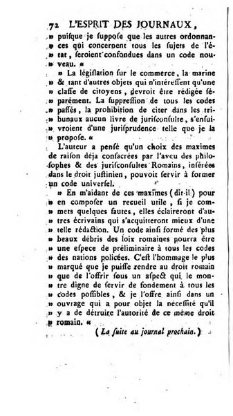 L'esprit des journaux françois et étrangers