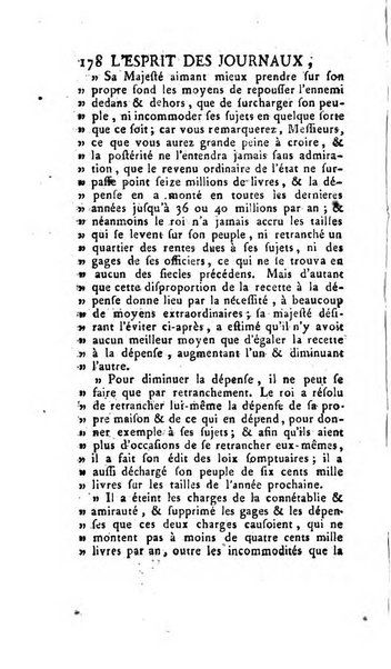 L'esprit des journaux françois et étrangers