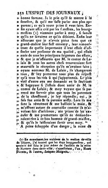 L'esprit des journaux françois et étrangers