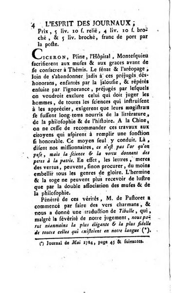 L'esprit des journaux françois et étrangers