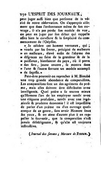 L'esprit des journaux françois et étrangers