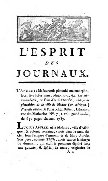 L'esprit des journaux françois et étrangers