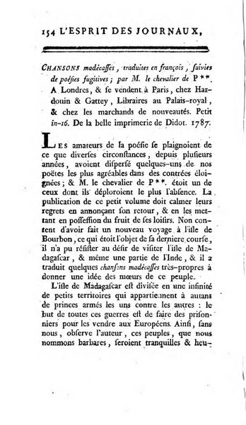 L'esprit des journaux françois et étrangers