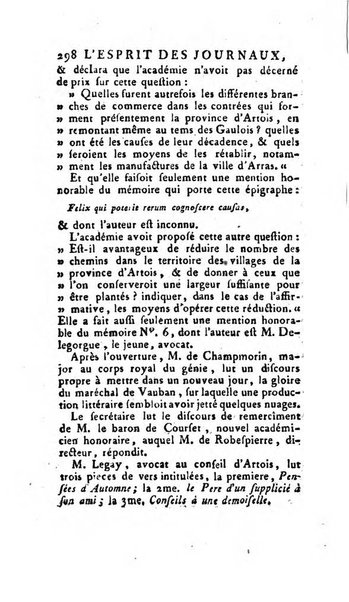 L'esprit des journaux françois et étrangers