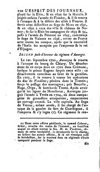 L'esprit des journaux françois et étrangers