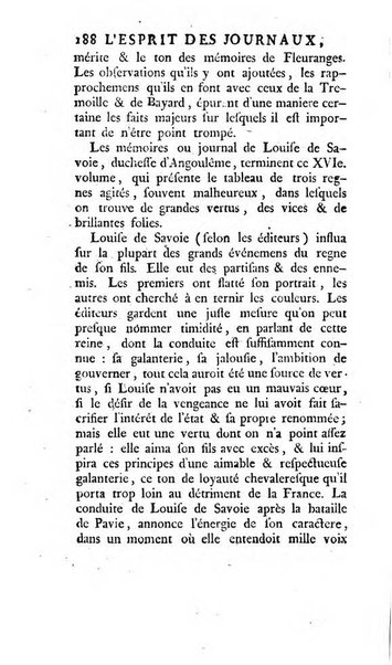 L'esprit des journaux françois et étrangers