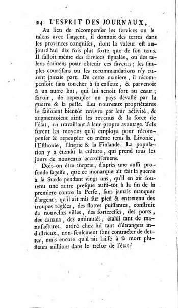 L'esprit des journaux françois et étrangers