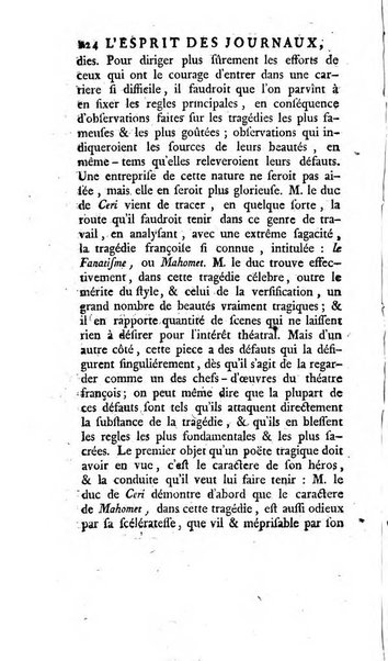 L'esprit des journaux françois et étrangers