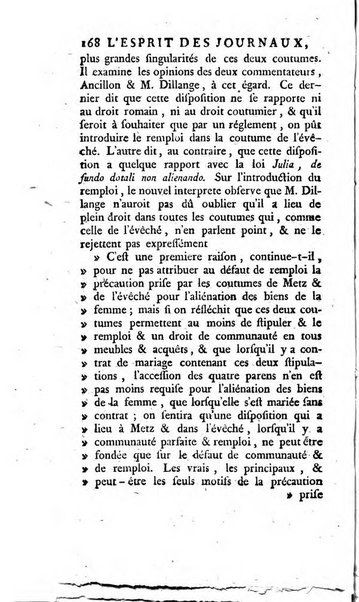 L'esprit des journaux françois et étrangers