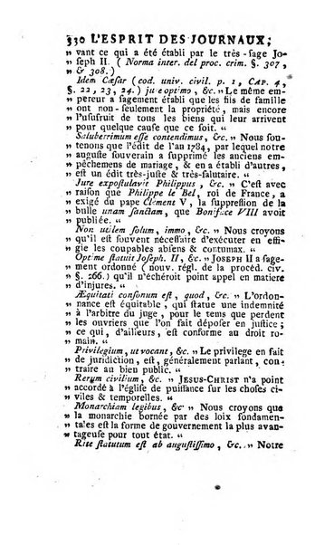 L'esprit des journaux françois et étrangers