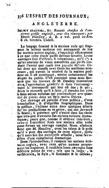 L'esprit des journaux françois et étrangers