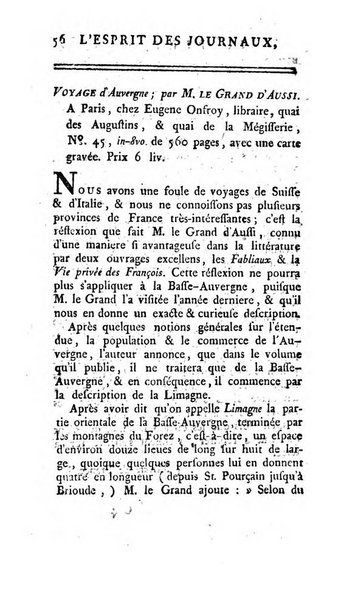 L'esprit des journaux françois et étrangers