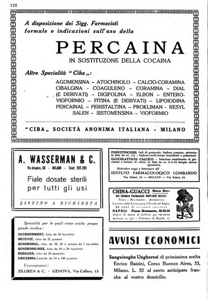 Il farmacista italiano bollettino ufficiale mensile del Sindacato nazionale fascista dei farmacisti