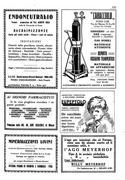 Il farmacista italiano bollettino ufficiale mensile del Sindacato nazionale fascista dei farmacisti