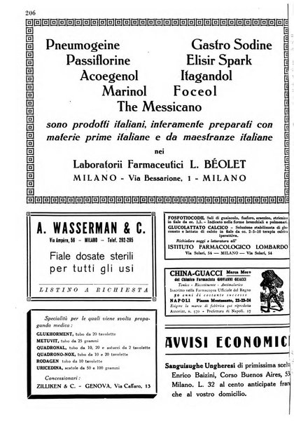 Il farmacista italiano bollettino ufficiale mensile del Sindacato nazionale fascista dei farmacisti