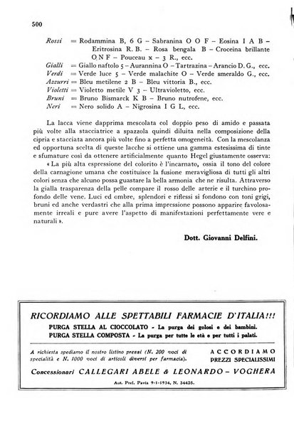 Il farmacista italiano bollettino ufficiale mensile del Sindacato nazionale fascista dei farmacisti