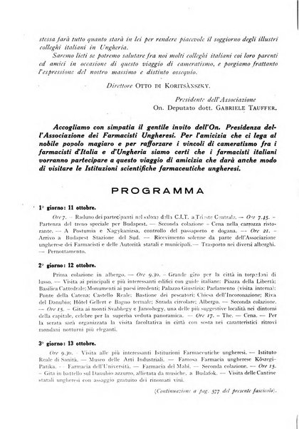 Il farmacista italiano bollettino ufficiale mensile del Sindacato nazionale fascista dei farmacisti