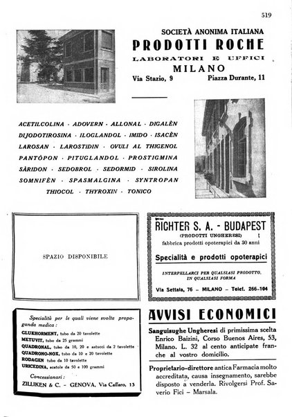 Il farmacista italiano bollettino ufficiale mensile del Sindacato nazionale fascista dei farmacisti