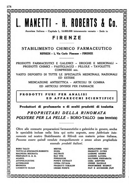 Il farmacista italiano bollettino ufficiale mensile del Sindacato nazionale fascista dei farmacisti