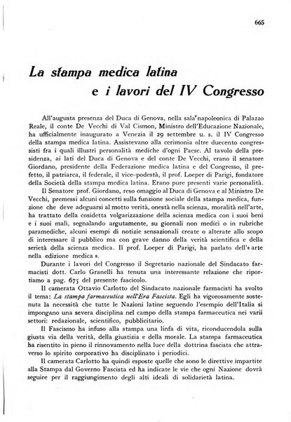 Il farmacista italiano bollettino ufficiale mensile del Sindacato nazionale fascista dei farmacisti