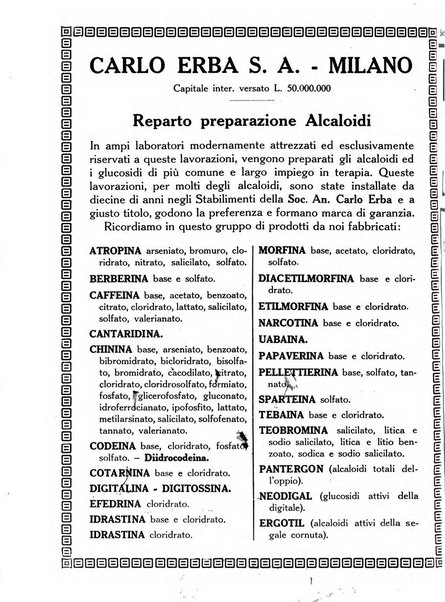 Il farmacista italiano bollettino ufficiale mensile del Sindacato nazionale fascista dei farmacisti