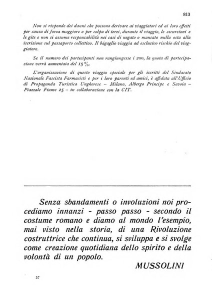 Il farmacista italiano bollettino ufficiale mensile del Sindacato nazionale fascista dei farmacisti