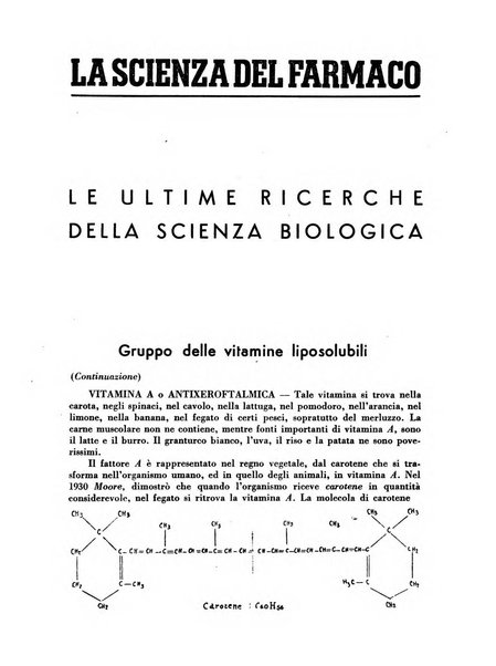 Il farmacista italiano bollettino ufficiale mensile del Sindacato nazionale fascista dei farmacisti