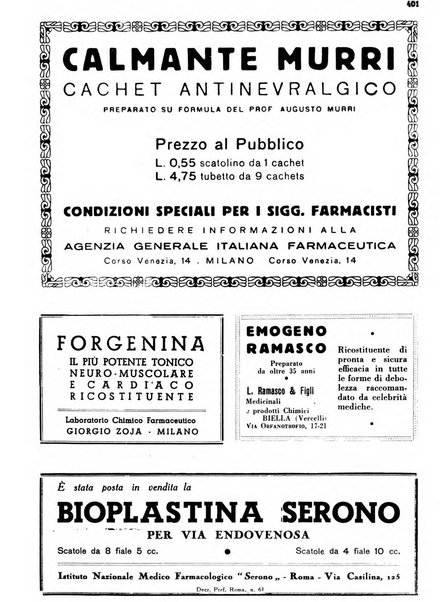 Il farmacista italiano bollettino ufficiale mensile del Sindacato nazionale fascista dei farmacisti