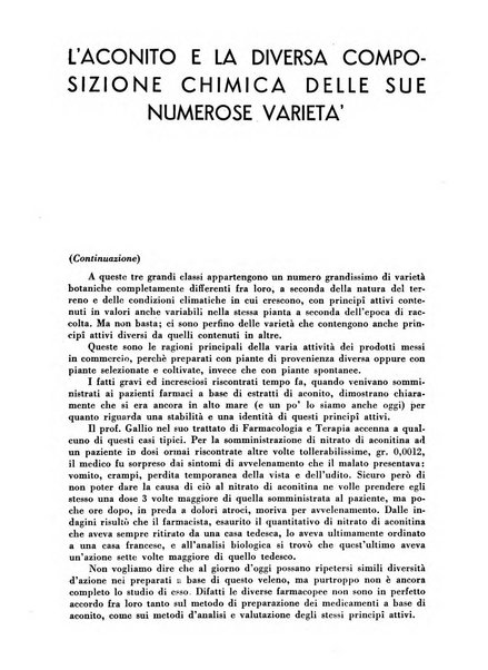 Il farmacista italiano bollettino ufficiale mensile del Sindacato nazionale fascista dei farmacisti